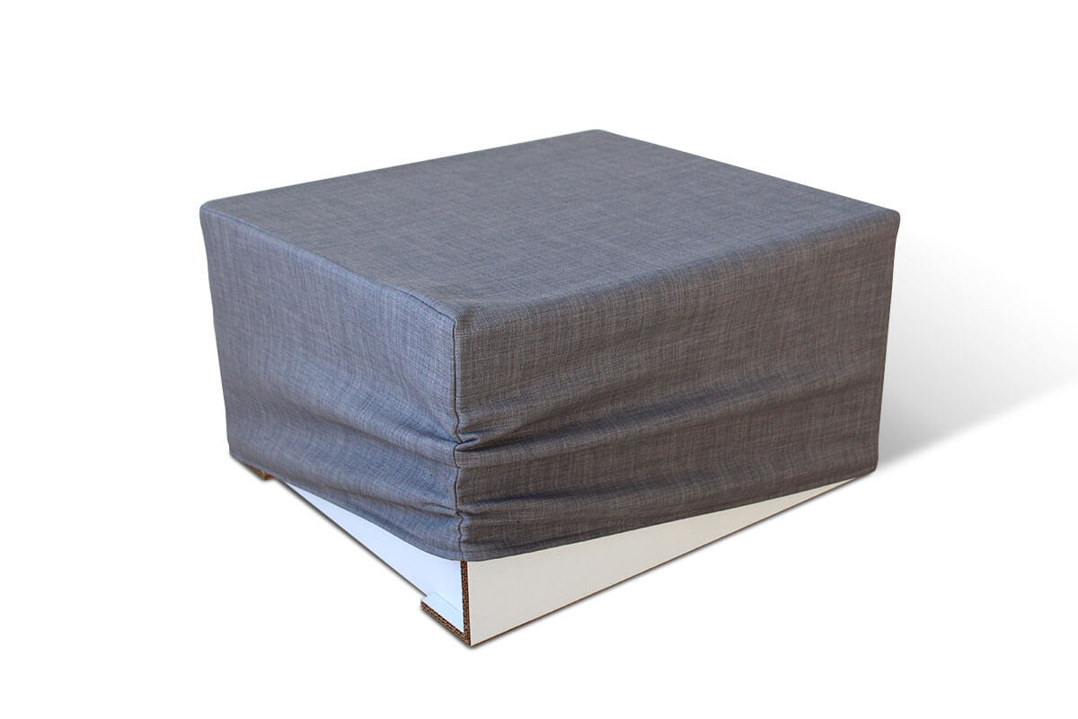 Rembourrage beige pour pouf - Mobilier durable et projets de designers   Meubles en carton Rembourrage en tissu pour module d'extension / siège /  canapé home staging angulaire, en tissu 100% PES